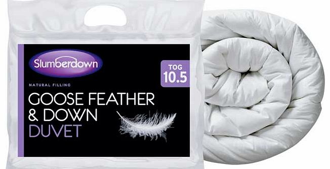 Slumberdown 10.5 Tog Goose Feather   Down Duvet