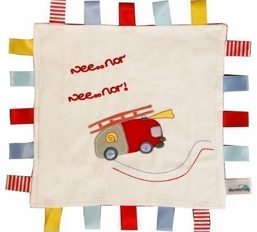 Slumbertag  Baby Comforter Security Blanket FIRE ENGINE