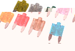 smart Mini-Blade Car Fuse with LED ( 10A Min
