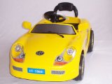 Smart Play Zone Porsche Boxter style Ride on electric battery kids toy car with remote - Yellow