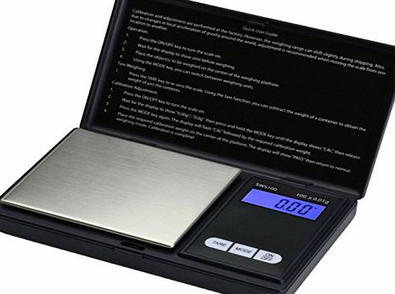 Smart Weigh SWS100 Elite Digital Pocket Scale 100 x 0.01g - Black