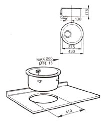 FM37C Round Bowl Inset Sink