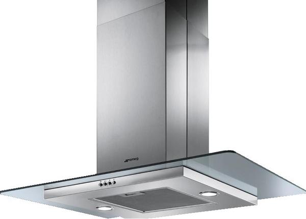 Smeg KEIV90 90cm Island Hood in Stainless Steel