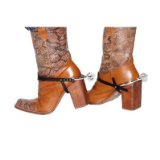 NEW SPURS - MENS COWBOY WILD WEST FANCY DRESS COSTUME