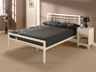 Snuggle Beds Buckingham Ivory Single (3) Slatted Bedstead