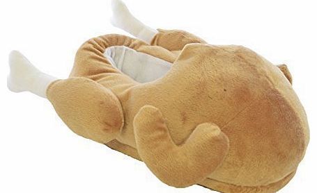 New Unisex Turkey Fun Design Novelty Microsuede Warm Slippers Size UK 11-12