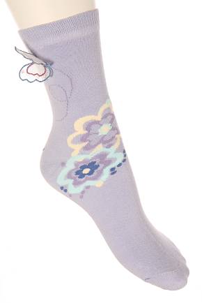 Sockshop Ladies 1 Pair Organza Butterfly Design Cotton Rich Sock