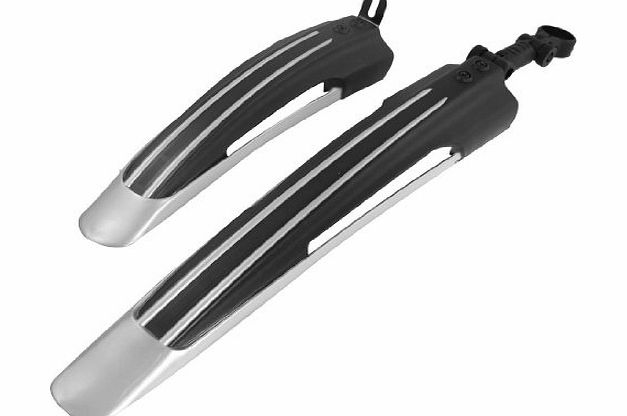 Bicycle Bike Mountain Road Front Rear Fender Mudguard Guard Black Gray