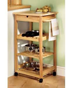 Solid Wood Kitchen Trolley