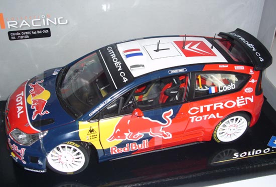 Solido Citroen C4 WRC #1 Red Bull 2008 S.Loeb