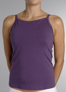 High neckline spaghetti strap camisole