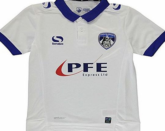 Sondico Kids Oldham Athletic Away Shirt 2016 2017 Junior Lightweight Football White 11-12 (LB)