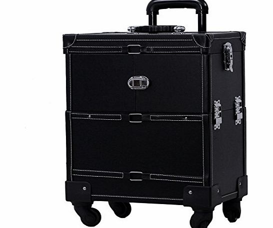 Songmics-Display Songmics Trolley/Vanity Beauty Professional Stylish Multi- Functional Large Cosmetics Case Beauty Set Box Storage Case JHZ02H