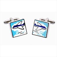 Sonia Spencer Aeroplane Bone China Cufflinks by