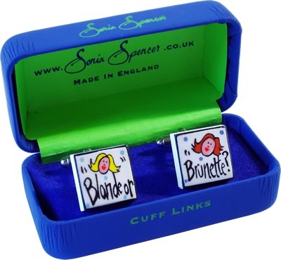 Sonia Spencer Blonde or Brunette Cufflinks