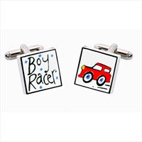 Sonia Spencer Boy Racer Bone China Cufflinks by