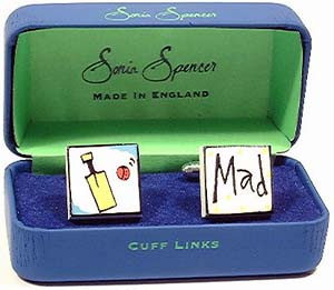 Cricket Mad Cufflinks