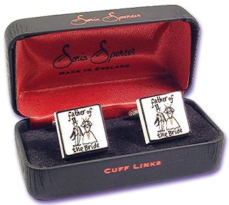 Father of the Bride Cufflinks - Alternate Design