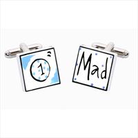 Sonia Spencer Golf Mad Bone China Cufflinks by