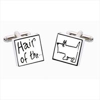 Sonia Spencer Hair Of The Dog Bone China Cufflinks by