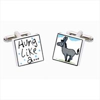 Sonia Spencer Hung Like A Donkey Bone China Cufflinks by