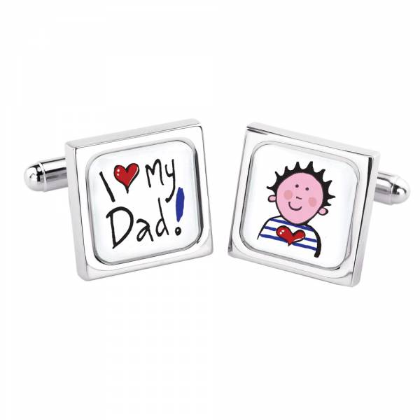 Sonia Spencer I Love My Dad Cufflinks (Boy)