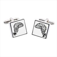 Sonia Spencer Judges Wig Bone China Cufflinks by