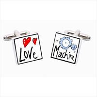 Sonia Spencer Love Machine Bone China Cufflinks by