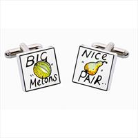 Sonia Spencer Nive Pair / Big Melons Bone China Cufflinks by