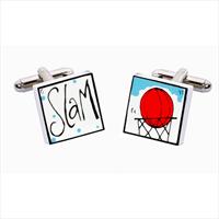 Sonia Spencer Slam Dunk Bone China Cufflinks by