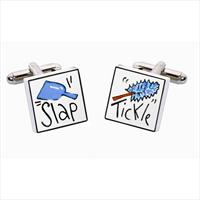 Sonia Spencer Slap Tickle Bone China Cufflinks by