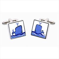 Whale Bone China Cufflinks by