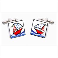 Yacht Bone China Cufflinks by