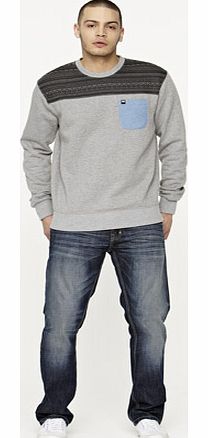 Beck Hersey Mens Aztec Block Crew Jumper