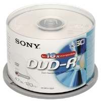 SONY DVD-R/4.7GB Spindle 50pk