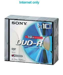 DVD-R Jewel Case 10 Pack