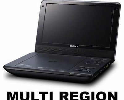 Sony  CODEFREE DVP-FX980 Intl Version All Region Code Free Multi Region 123456 PAL/NTSC Zone Code Free Portable DVD Player. NEW Model 9`` Screen w USB DivX XviD AVI 100~240V 50/60hz