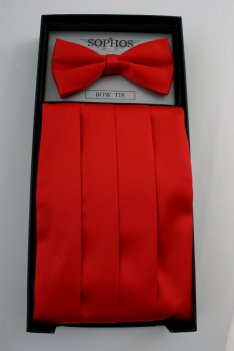 Mens Cummerbunds and Tie Set