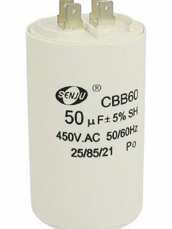 Sourcingmap 50uF 450VAC CBB60 Motor Running Capacitor for Washing Machine