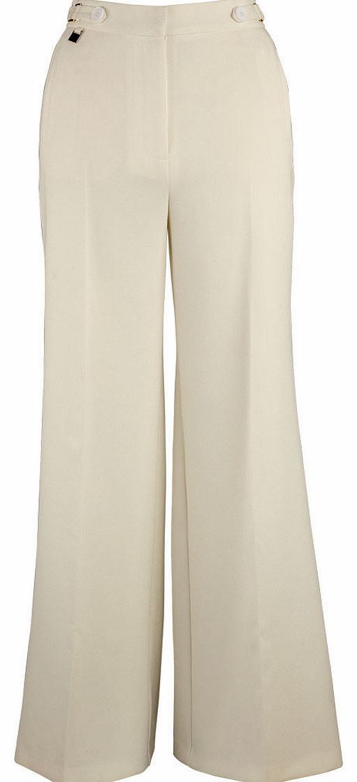 Petite Wide Leg Fashion Trousers