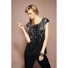 Sequin Woven T-Shirt