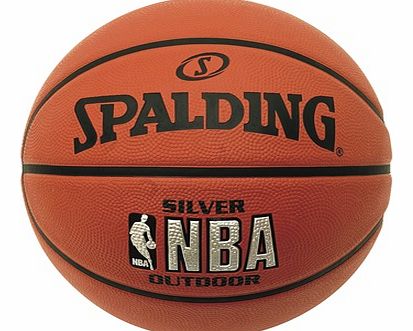 Spalding NBA Silver Outdoor Basketball - Size 7