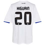 Spanish teams Adidas 2010-11 Real Madrid Home Shirt (Higuain 20)