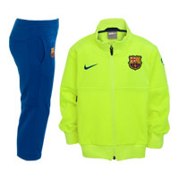 Nike 09-10 Barcelona Warmup Tracksuit (Volt/Storm) -