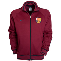 Nike 2010-11 Barcelona Nike Trainer Track Jacket (Wine)