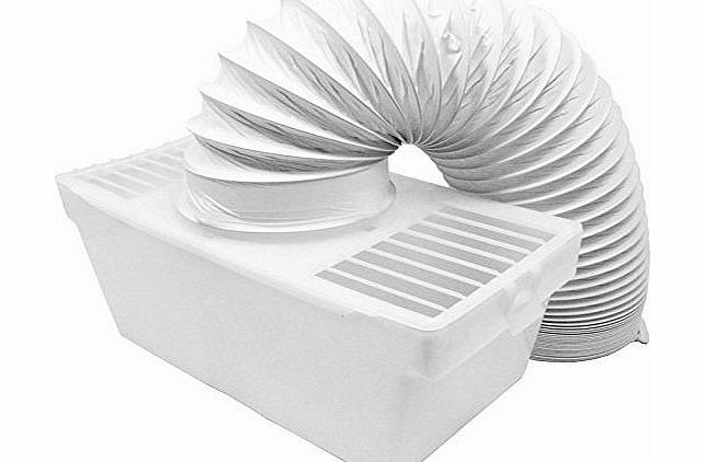 Condenser Vent Box amp; Hose Kit for Beko amp; Amica Tumble Dryers (4`` / 100mm)