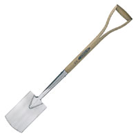 Traditional Garden Border Spade 711mm Wood Wishbone Handle