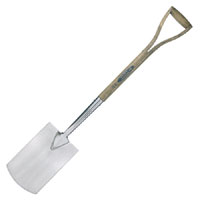 Traditional Garden Digging Spade 711mm Wood Wishbone Handle