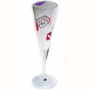 Birthday Lips Single Flutes 18th