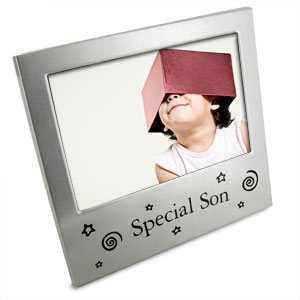 Son Satin Silver Photo Frame